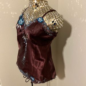 Vintage Silk/Embroidered Cami